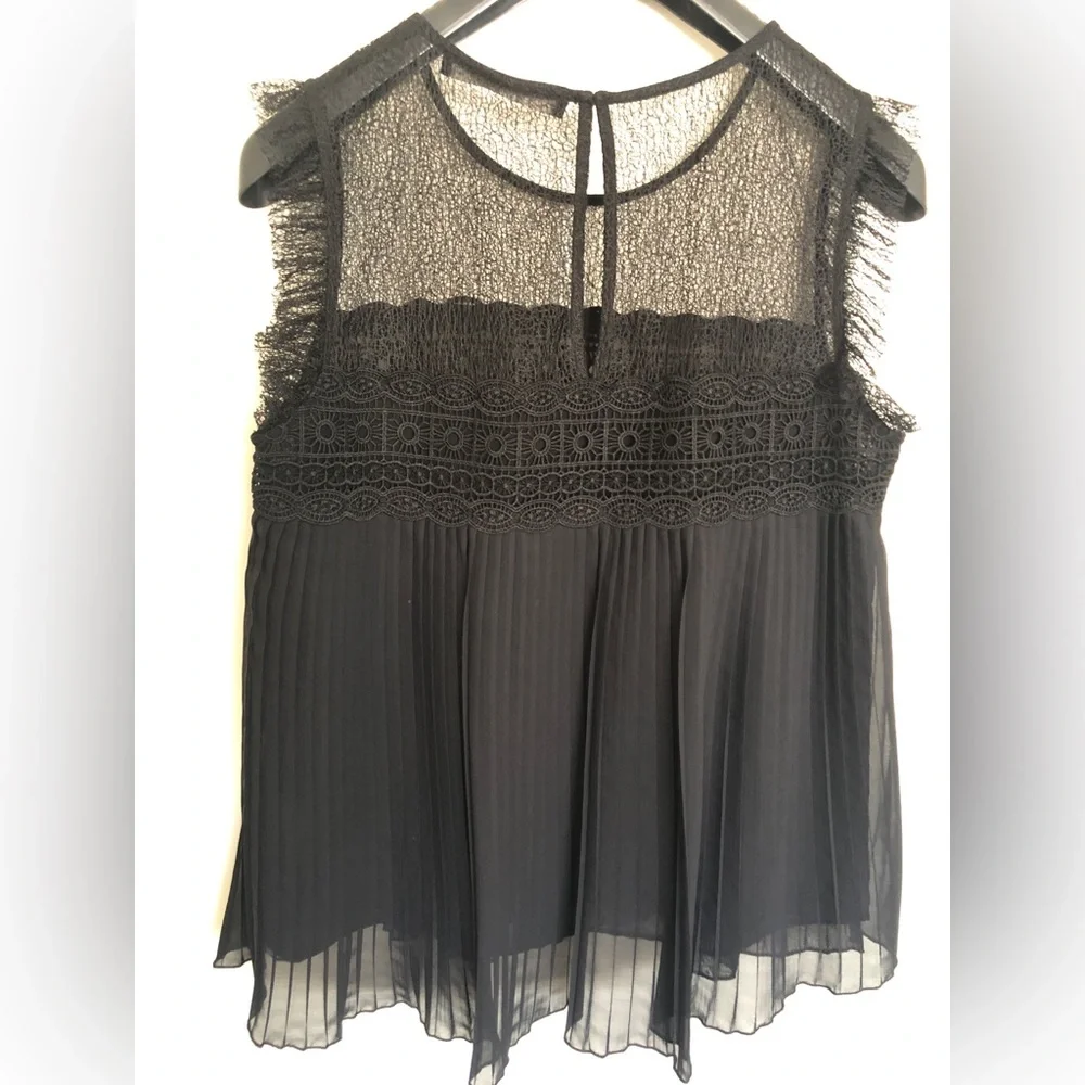 Zara lace and pleats detail top - Size S - Picture 4 of 6